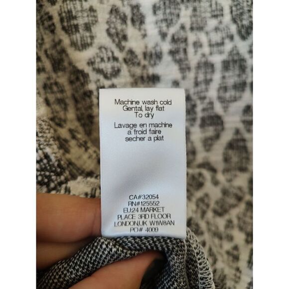 Anthropologie Dolan Women's Size Small Multi Asymmetrical Neckline Top Blouse - Picture 7 of 8